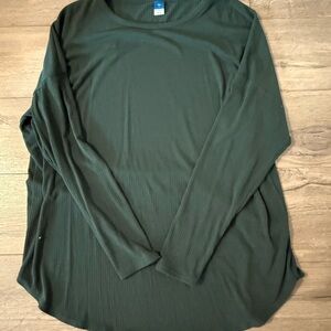 Old Navy Green Relaxed Long Sleeve T-Shirt